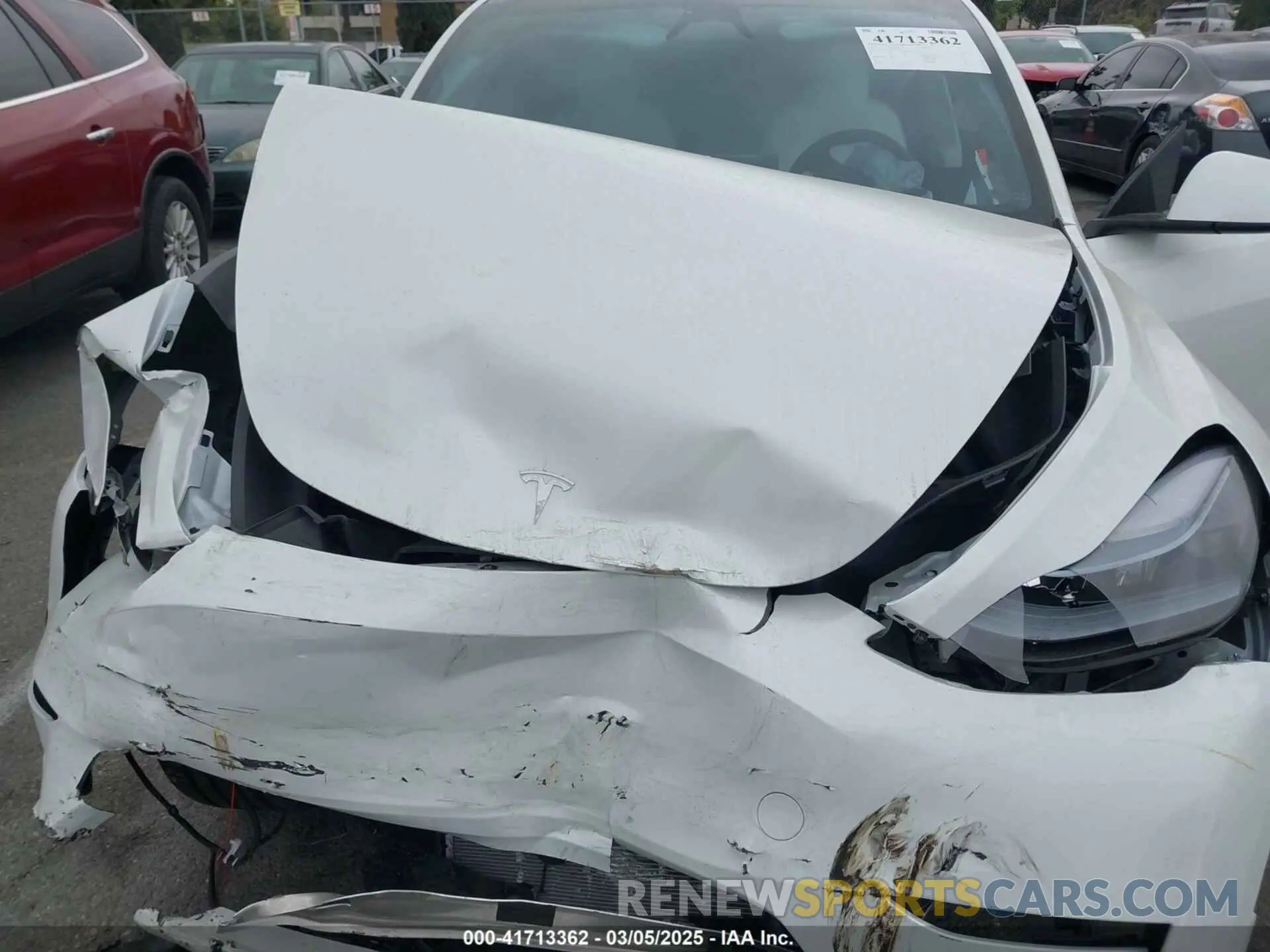 10 fotografías del automóvil dañado 7SAYGDED6RF166543 TESLA MODEL Y 2024