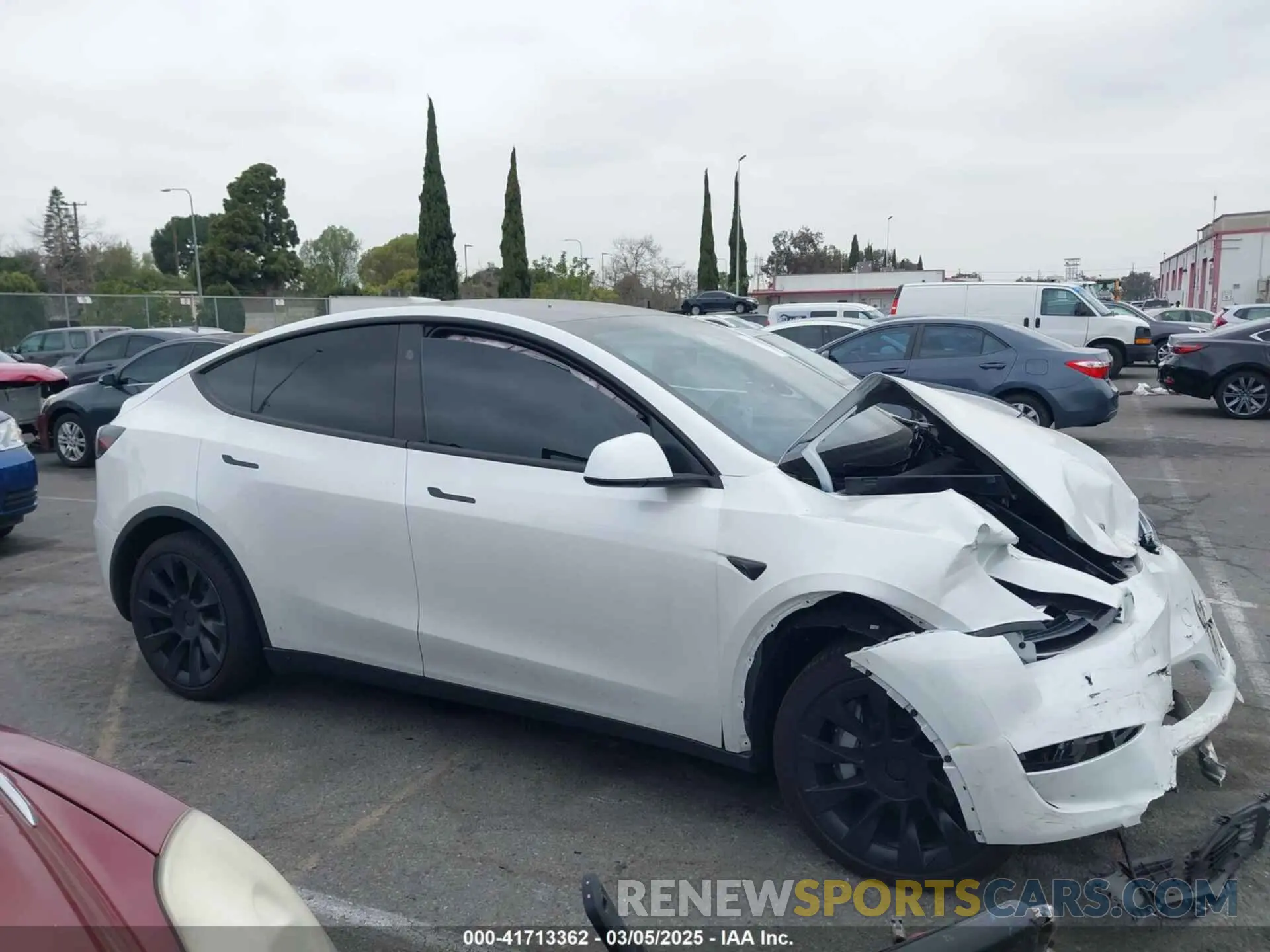 13 fotografías del automóvil dañado 7SAYGDED6RF166543 TESLA MODEL Y 2024