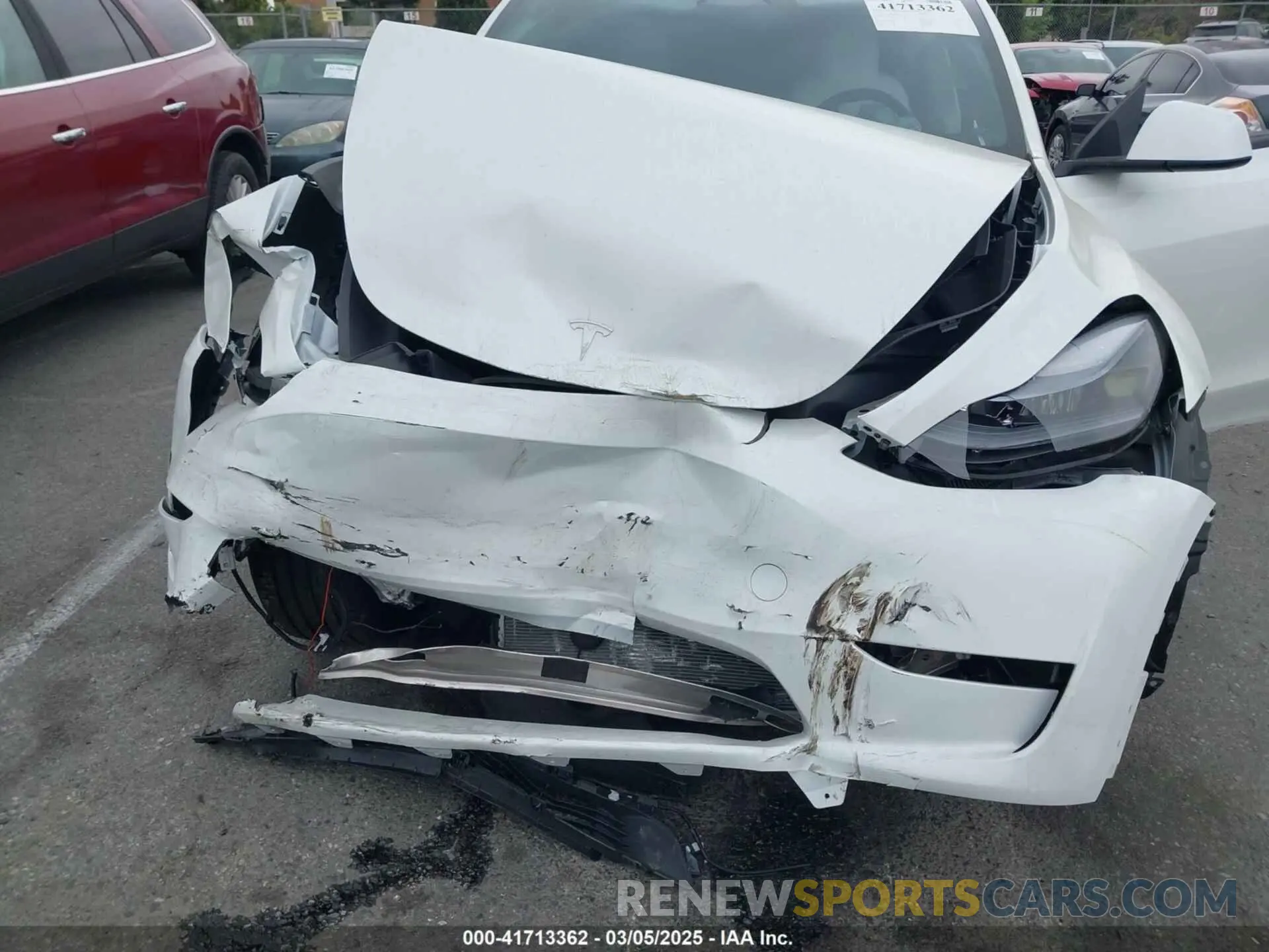 6 fotografías del automóvil dañado 7SAYGDED6RF166543 TESLA MODEL Y 2024
