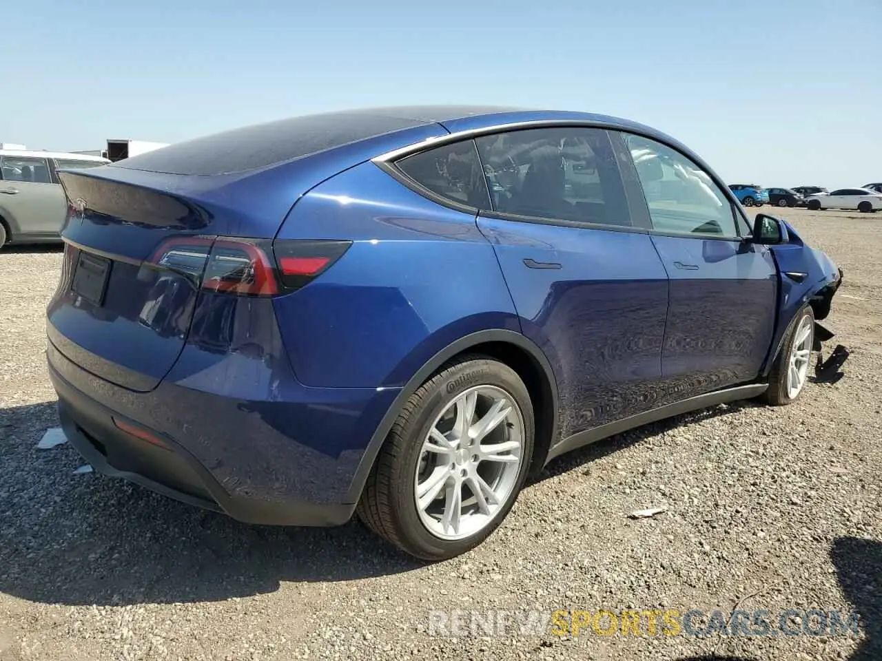 3 fotografías del automóvil dañado 7SAYGDED7RF043835 TESLA MODEL Y 2024