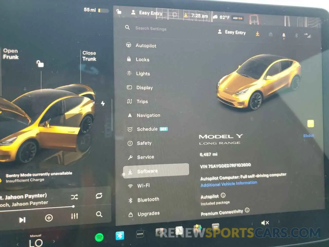 9 fotografías del automóvil dañado 7SAYGDED7RF103600 TESLA MODEL Y 2024
