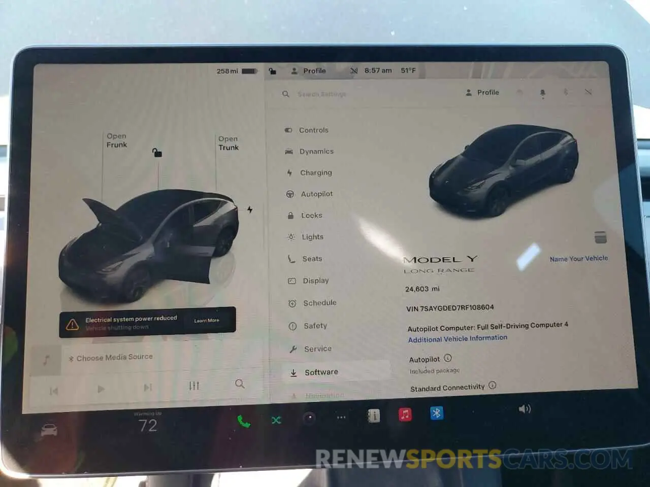 9 fotografías del automóvil dañado 7SAYGDED7RF108604 TESLA MODEL Y 2024