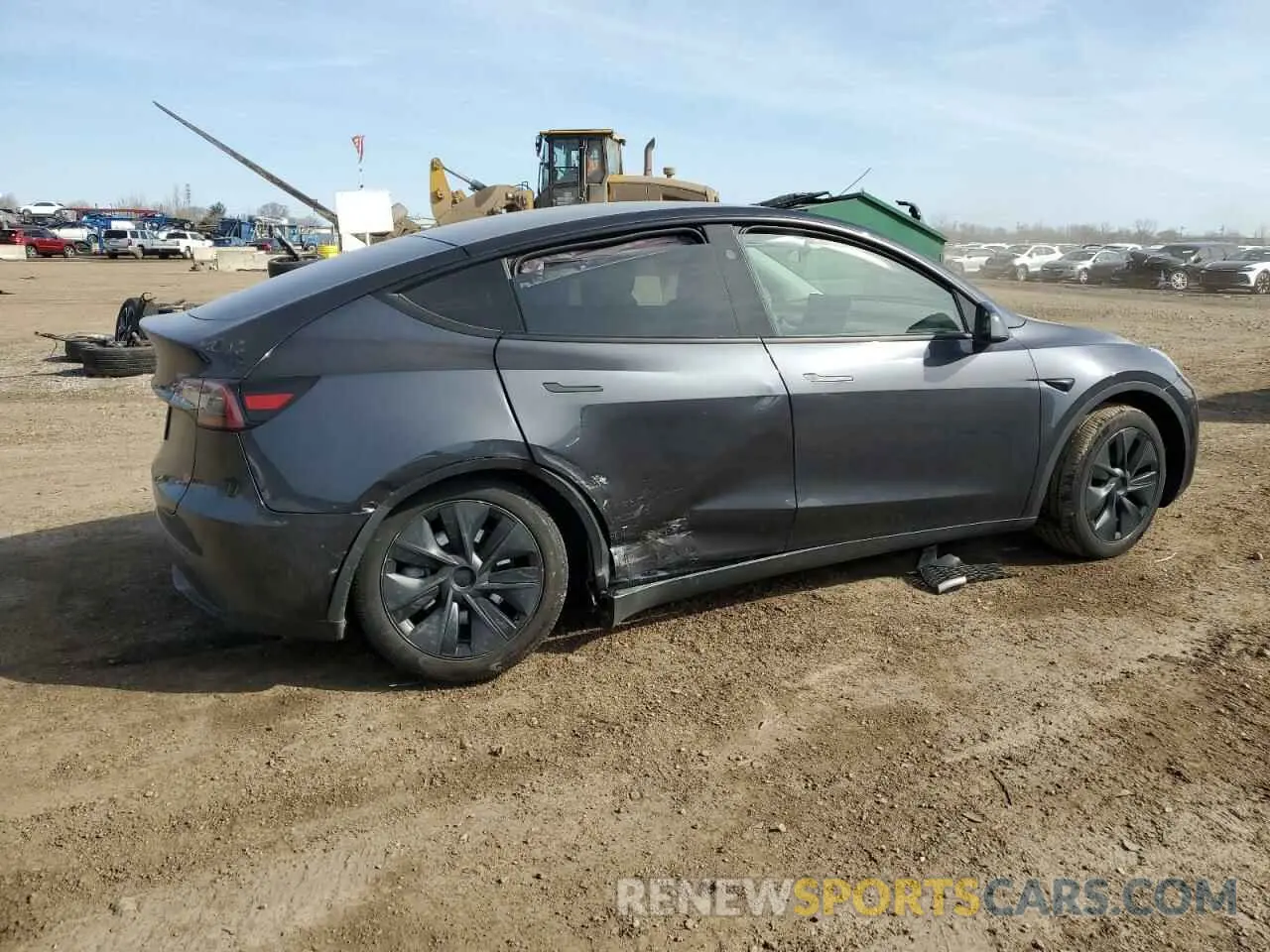 3 fotografías del automóvil dañado 7SAYGDED7RF163537 TESLA MODEL Y 2024