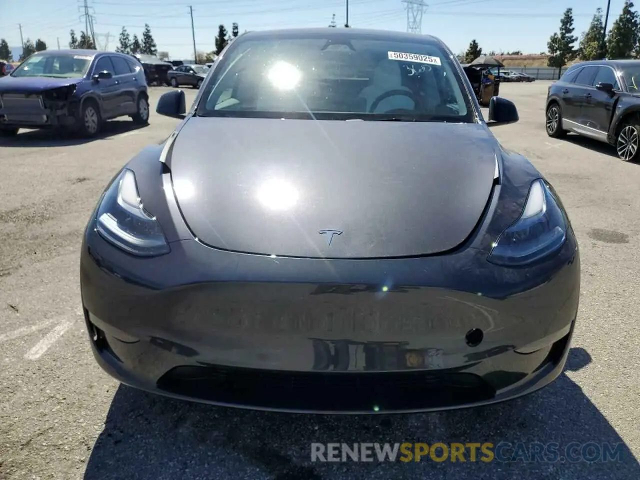 5 fotografías del automóvil dañado 7SAYGDED7RF199485 TESLA MODEL Y 2024