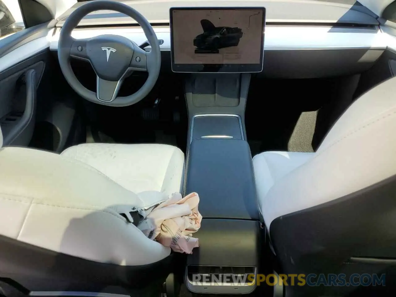 8 fotografías del automóvil dañado 7SAYGDED7RF199485 TESLA MODEL Y 2024