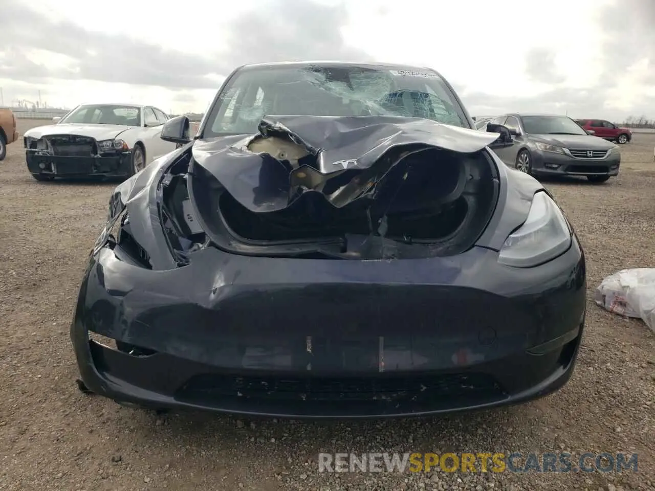 5 fotografías del automóvil dañado 7SAYGDED8RA330470 TESLA MODEL Y 2024