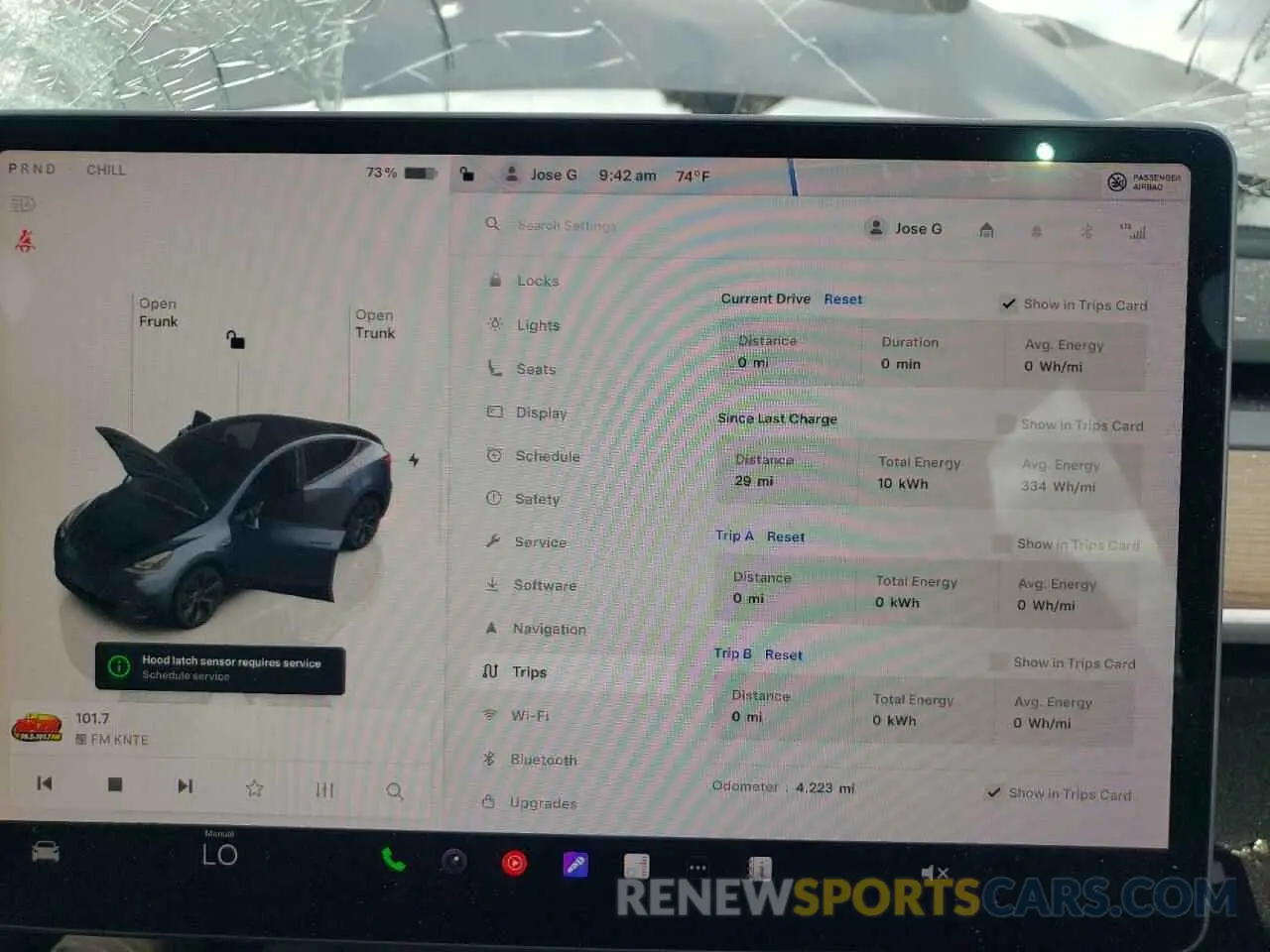 9 fotografías del automóvil dañado 7SAYGDED8RA330470 TESLA MODEL Y 2024