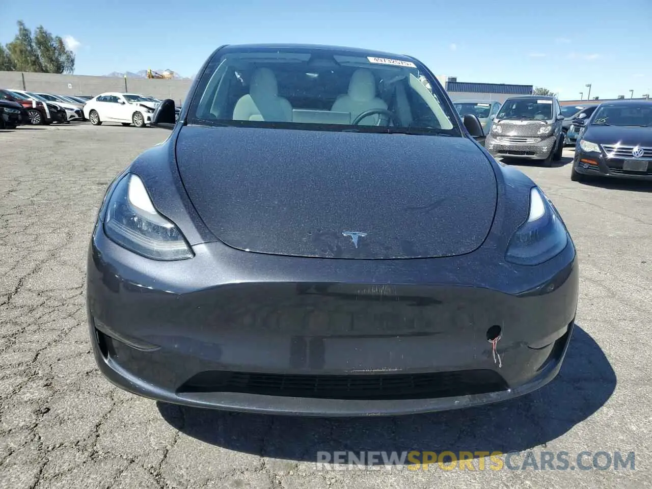 5 fotografías del automóvil dañado 7SAYGDED8RF023965 TESLA MODEL Y 2024