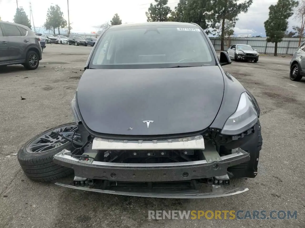 5 fotografías del automóvil dañado 7SAYGDED8RF132426 TESLA MODEL Y 2024