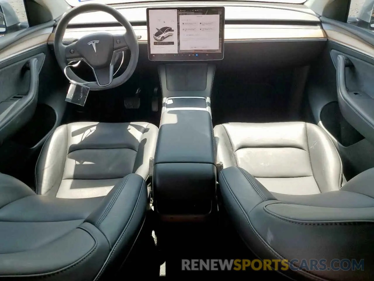 8 fotografías del automóvil dañado 7SAYGDED9RF044629 TESLA MODEL Y 2024