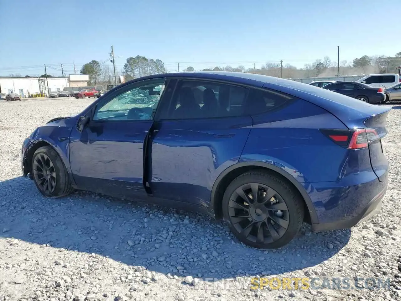 2 fotografías del automóvil dañado 7SAYGDED9RF046879 TESLA MODEL Y 2024