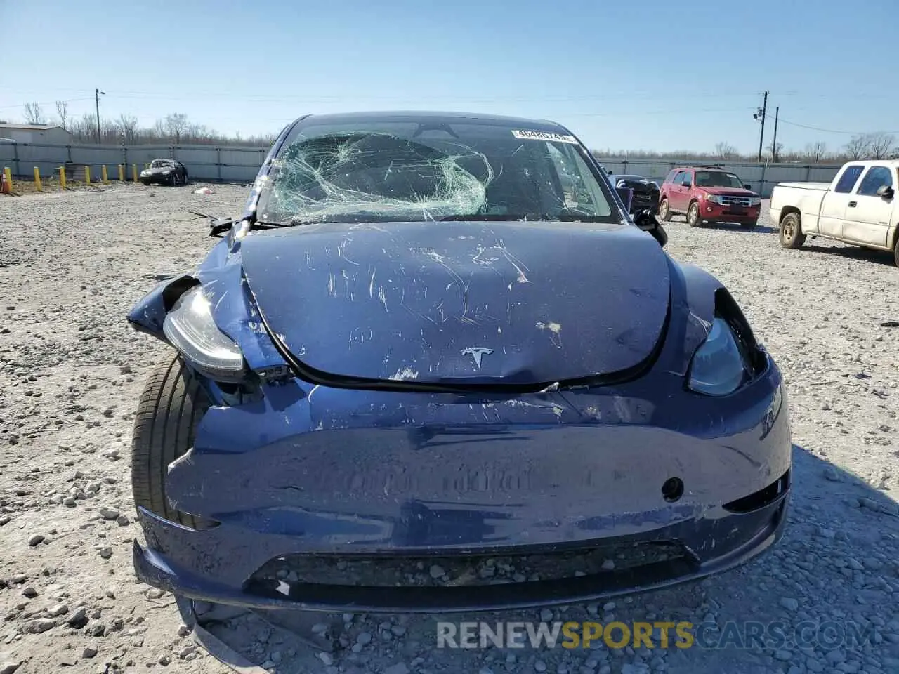 5 fotografías del automóvil dañado 7SAYGDED9RF046879 TESLA MODEL Y 2024