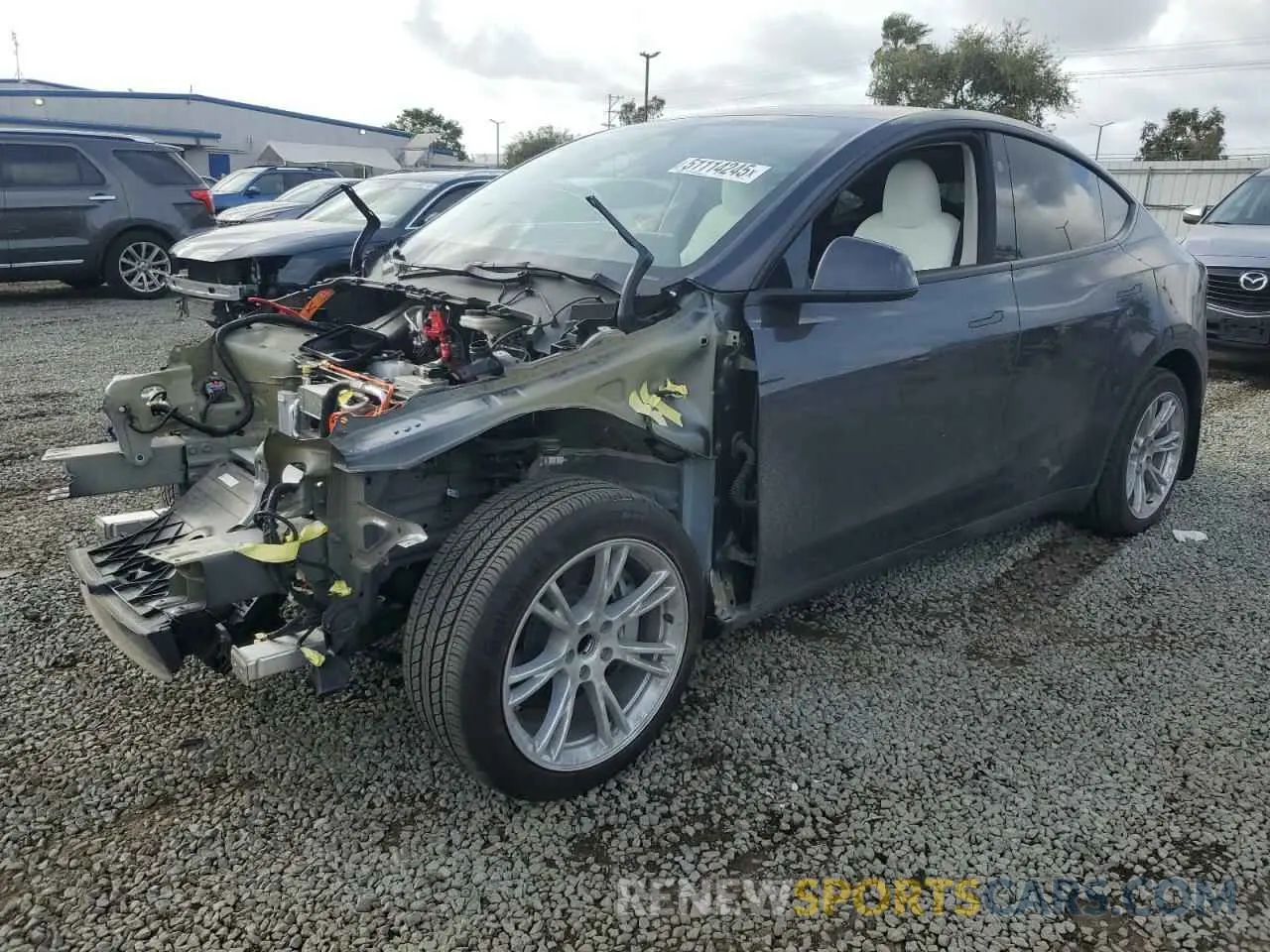 1 fotografías del automóvil dañado 7SAYGDED9RF092955 TESLA MODEL Y 2024