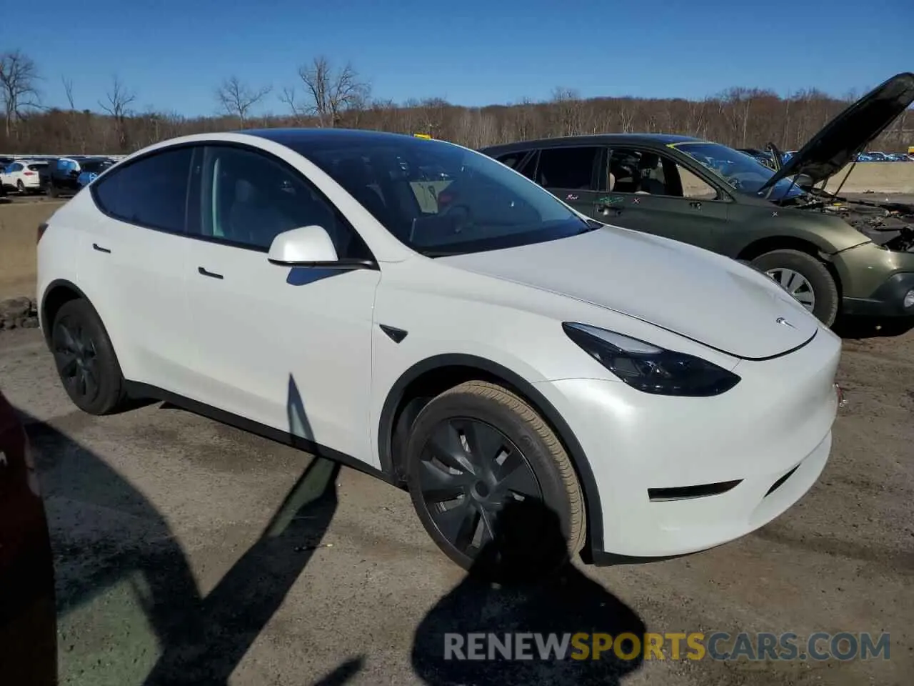 4 fotografías del automóvil dañado 7SAYGDED9RF094494 TESLA MODEL Y 2024
