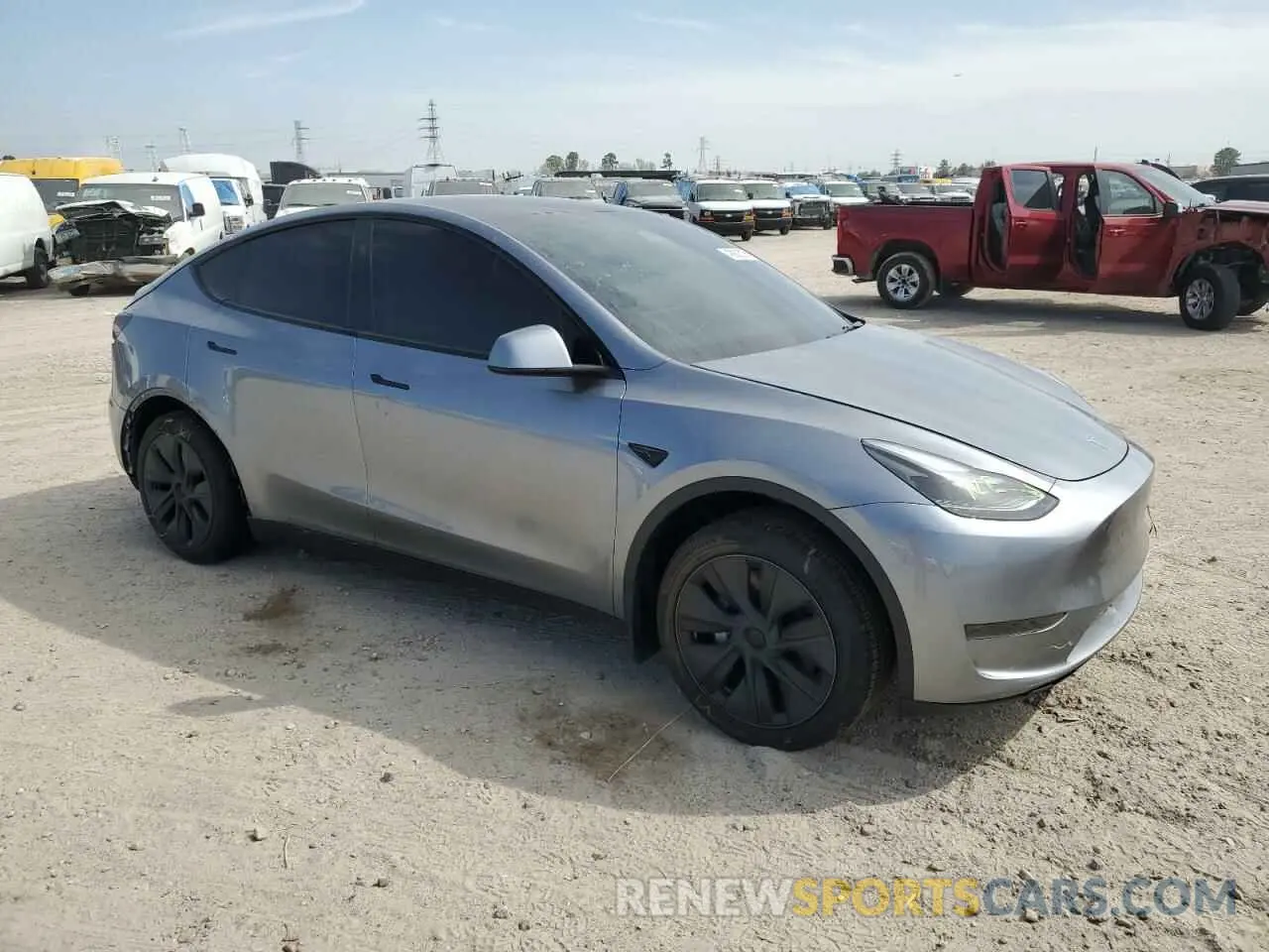 4 fotografías del automóvil dañado 7SAYGDEDXRA327652 TESLA MODEL Y 2024