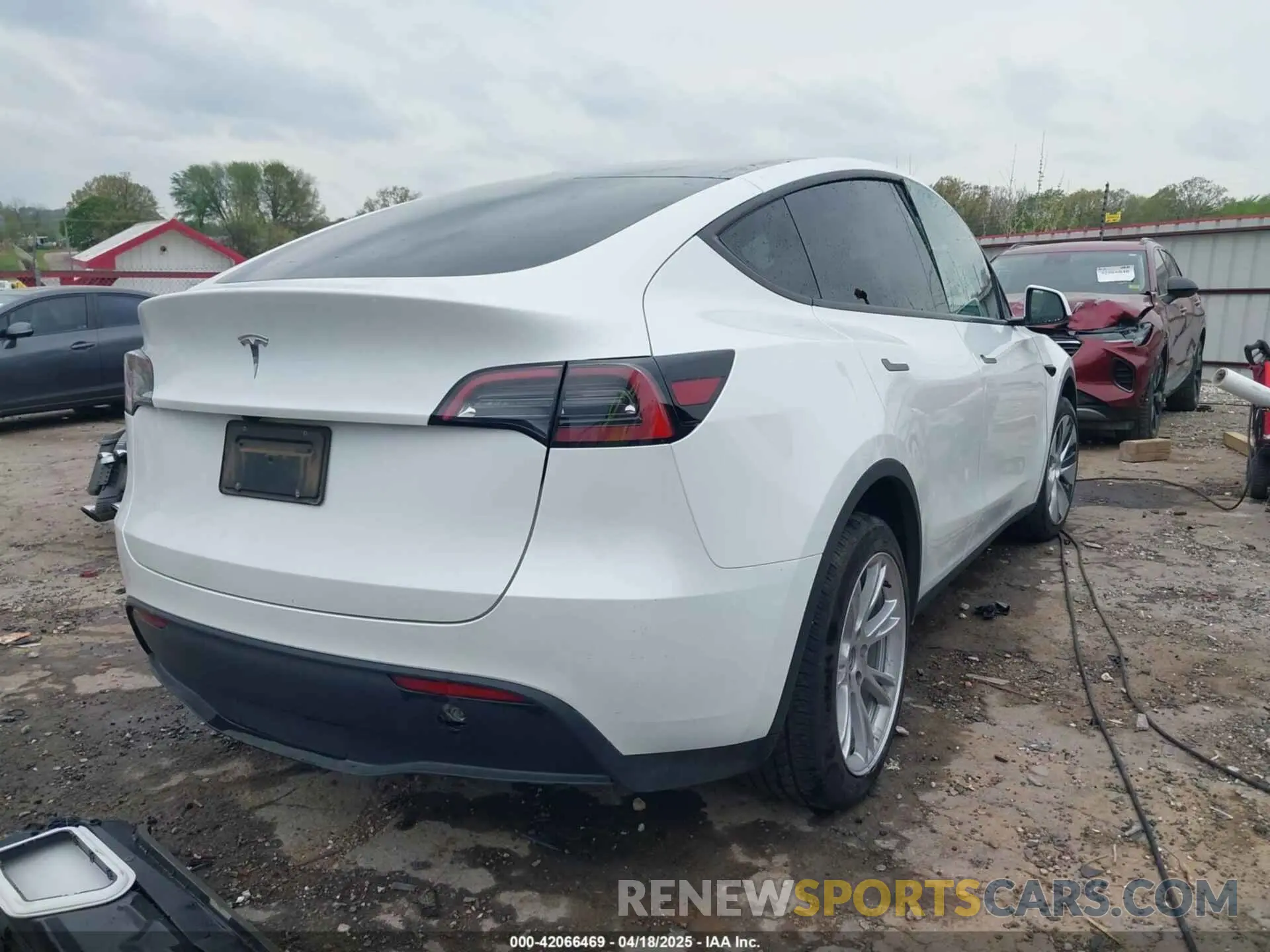 4 fotografías del automóvil dañado 7SAYGDEDXRF035969 TESLA MODEL Y 2024