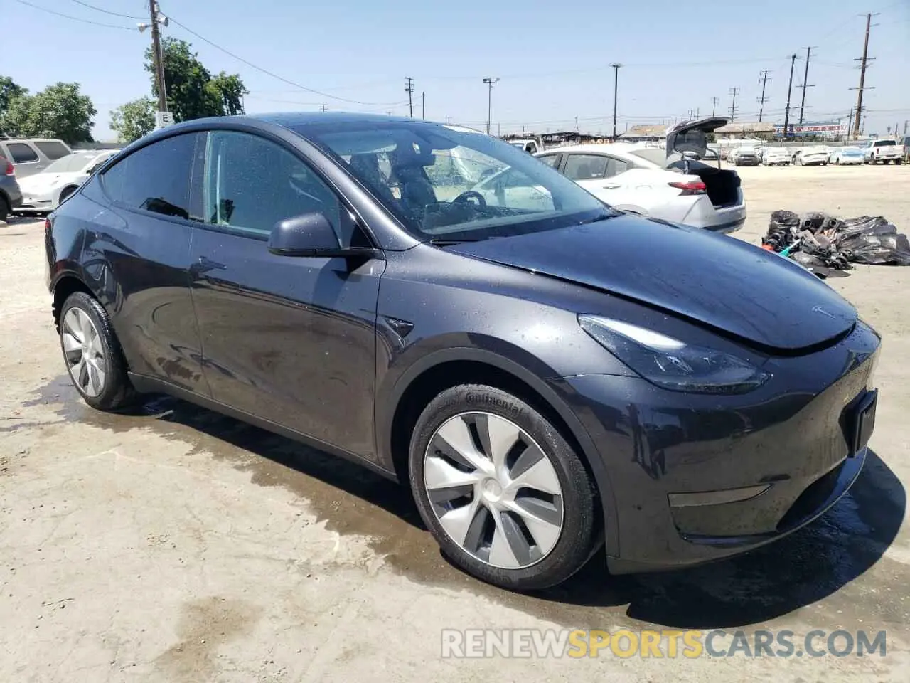 4 fotografías del automóvil dañado 7SAYGDEDXRF052447 TESLA MODEL Y 2024