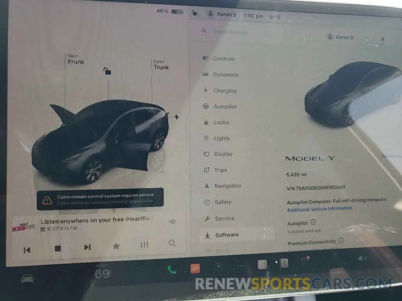 9 fotografías del automóvil dañado 7SAYGDEDXRF052447 TESLA MODEL Y 2024