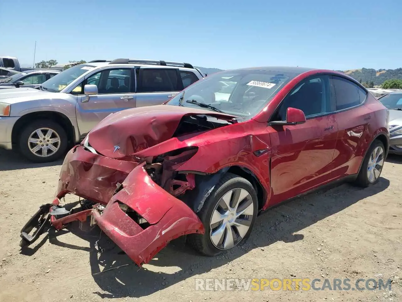 1 fotografías del automóvil dañado 7SAYGDEDXRF091121 TESLA MODEL Y 2024