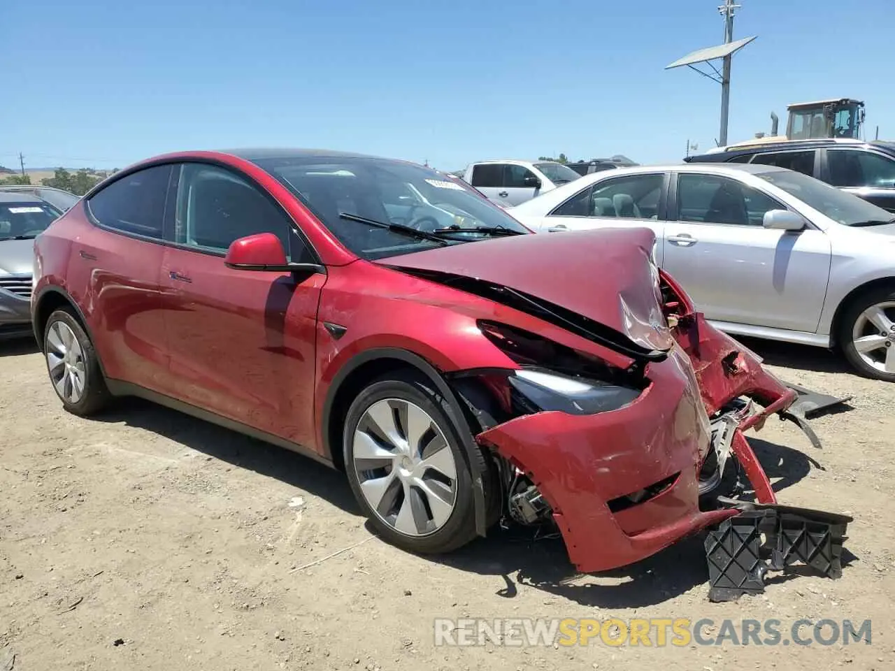 4 fotografías del automóvil dañado 7SAYGDEDXRF091121 TESLA MODEL Y 2024