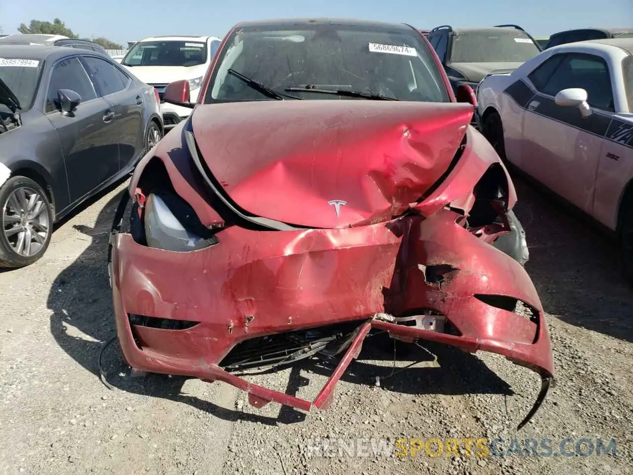 5 fotografías del automóvil dañado 7SAYGDEDXRF091121 TESLA MODEL Y 2024
