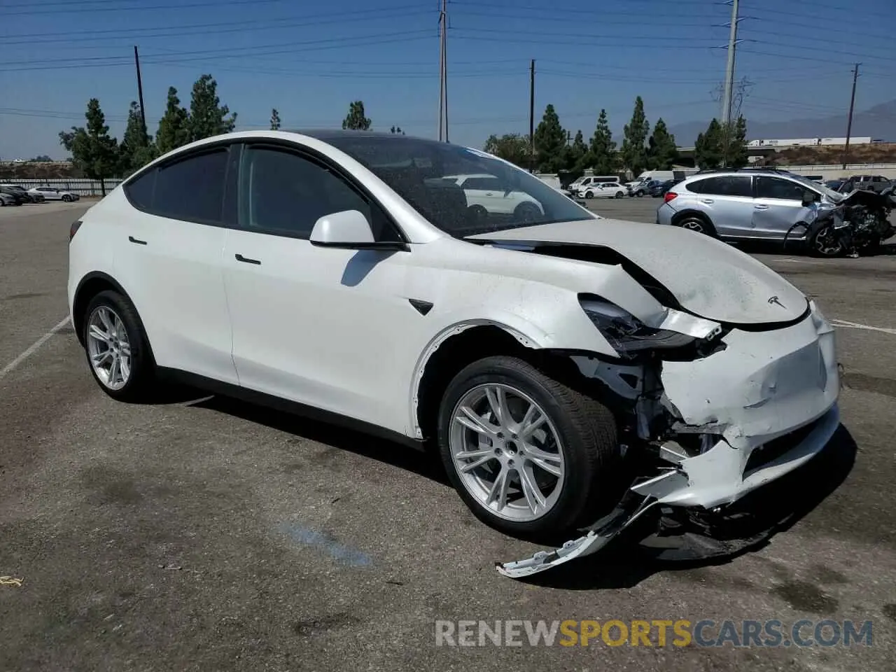 4 fotografías del automóvil dañado 7SAYGDEDXRF092091 TESLA MODEL Y 2024