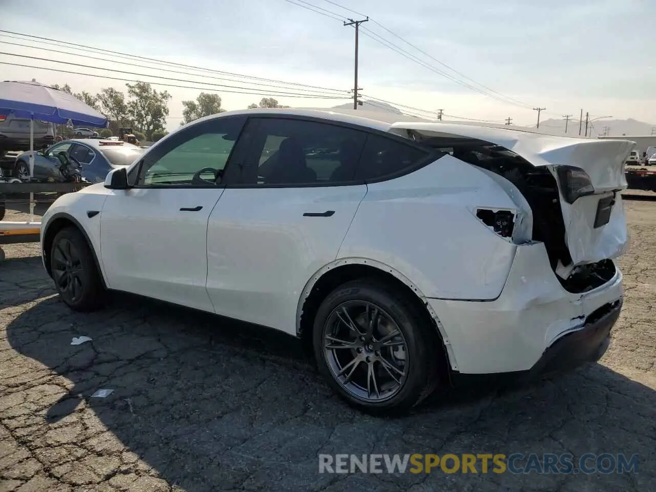 2 fotografías del automóvil dañado 7SAYGDEDXRF150412 TESLA MODEL Y 2024