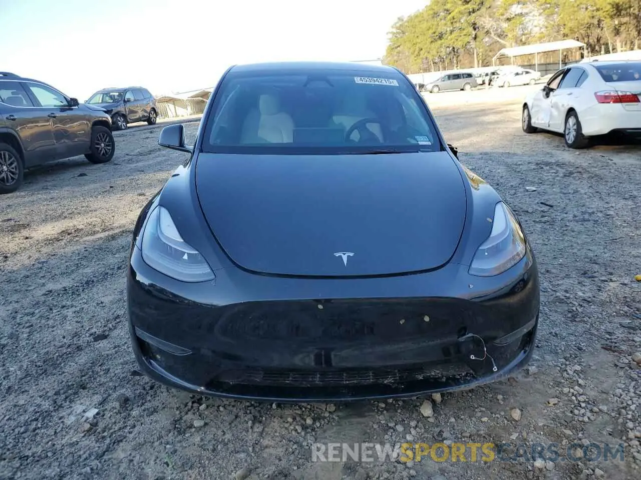 5 fotografías del automóvil dañado 7SAYGDEE0RA246829 TESLA MODEL Y 2024
