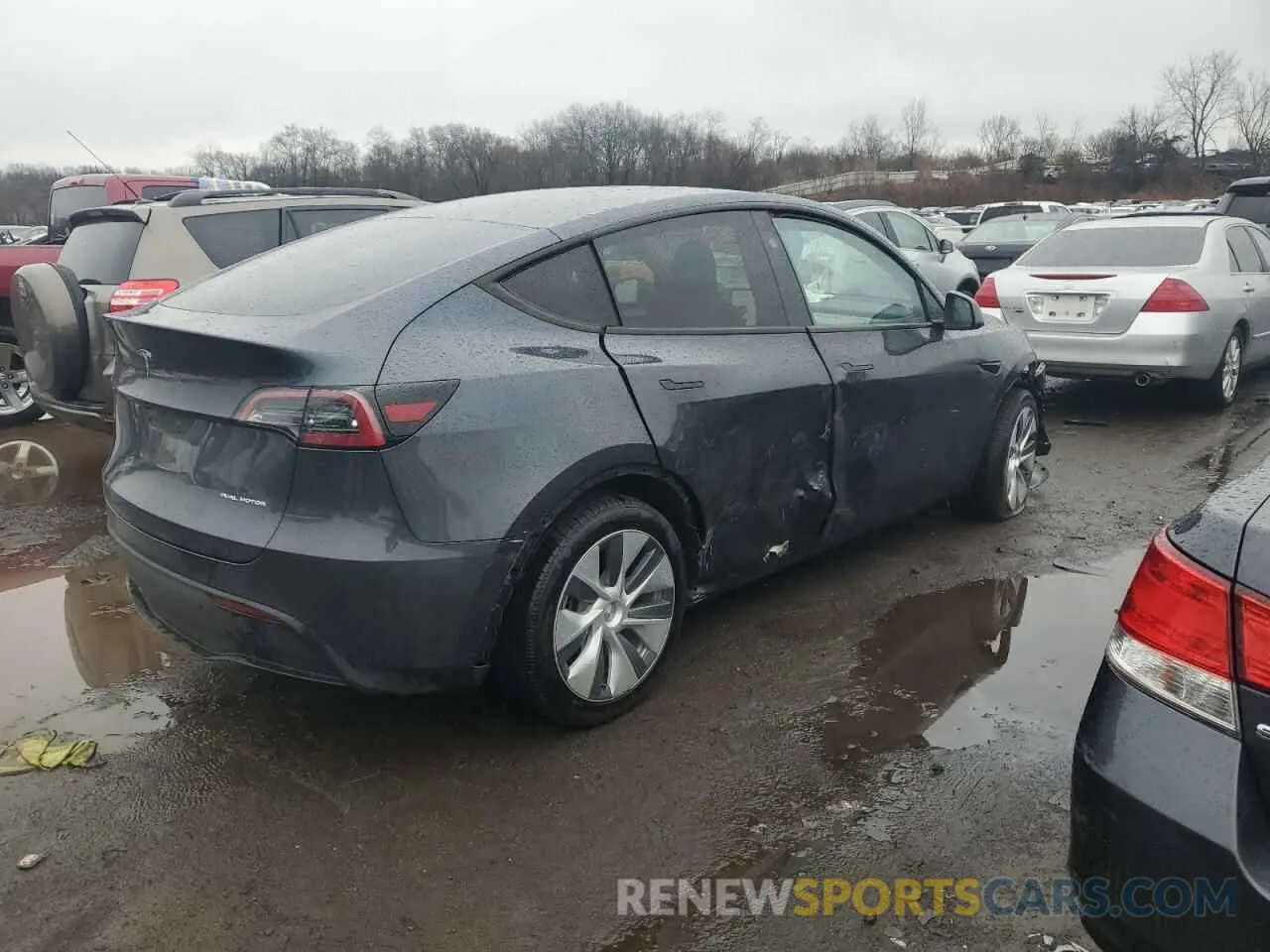 3 fotografías del automóvil dañado 7SAYGDEE0RA250394 TESLA MODEL Y 2024