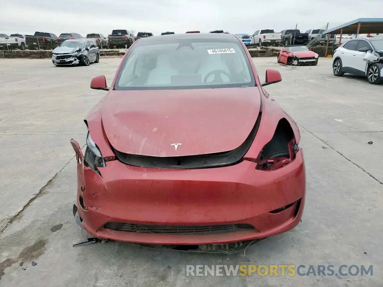 5 fotografías del automóvil dañado 7SAYGDEE0RA321738 TESLA MODEL Y 2024