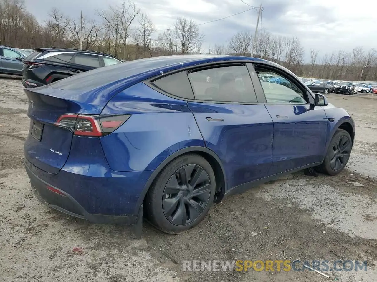 3 fotografías del automóvil dañado 7SAYGDEE0RA323893 TESLA MODEL Y 2024