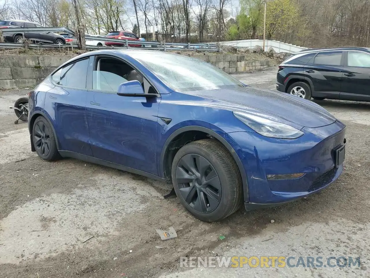 4 fotografías del automóvil dañado 7SAYGDEE0RA323893 TESLA MODEL Y 2024