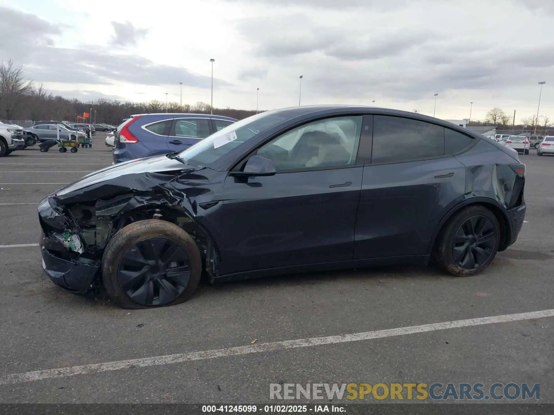 14 fotografías del automóvil dañado 7SAYGDEE0RA330083 TESLA MODEL Y 2024