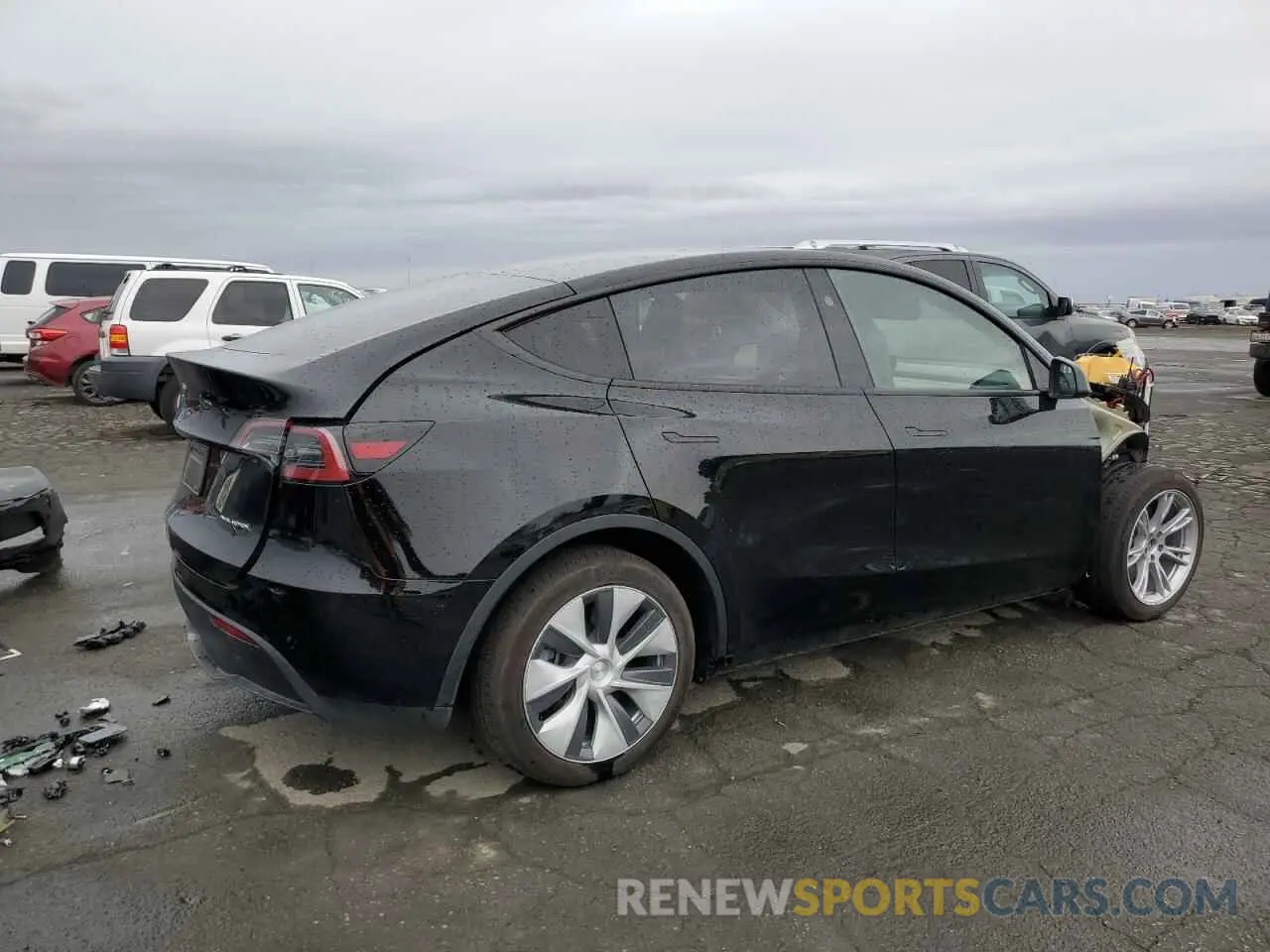 3 fotografías del automóvil dañado 7SAYGDEE0RF069797 TESLA MODEL Y 2024