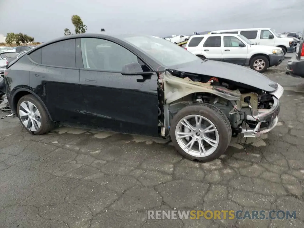 4 fotografías del automóvil dañado 7SAYGDEE0RF069797 TESLA MODEL Y 2024