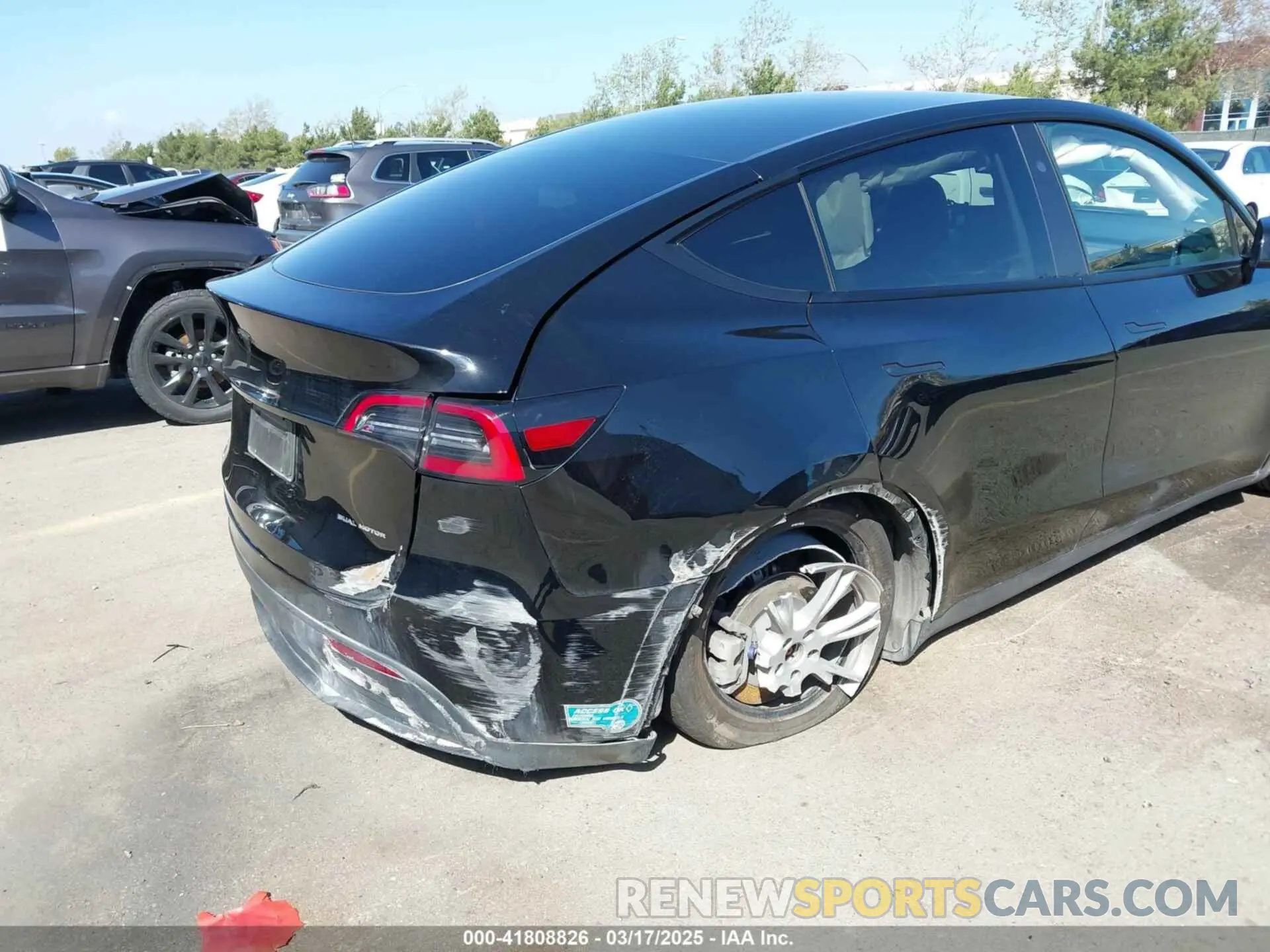 6 fotografías del automóvil dañado 7SAYGDEE0RF078242 TESLA MODEL Y 2024