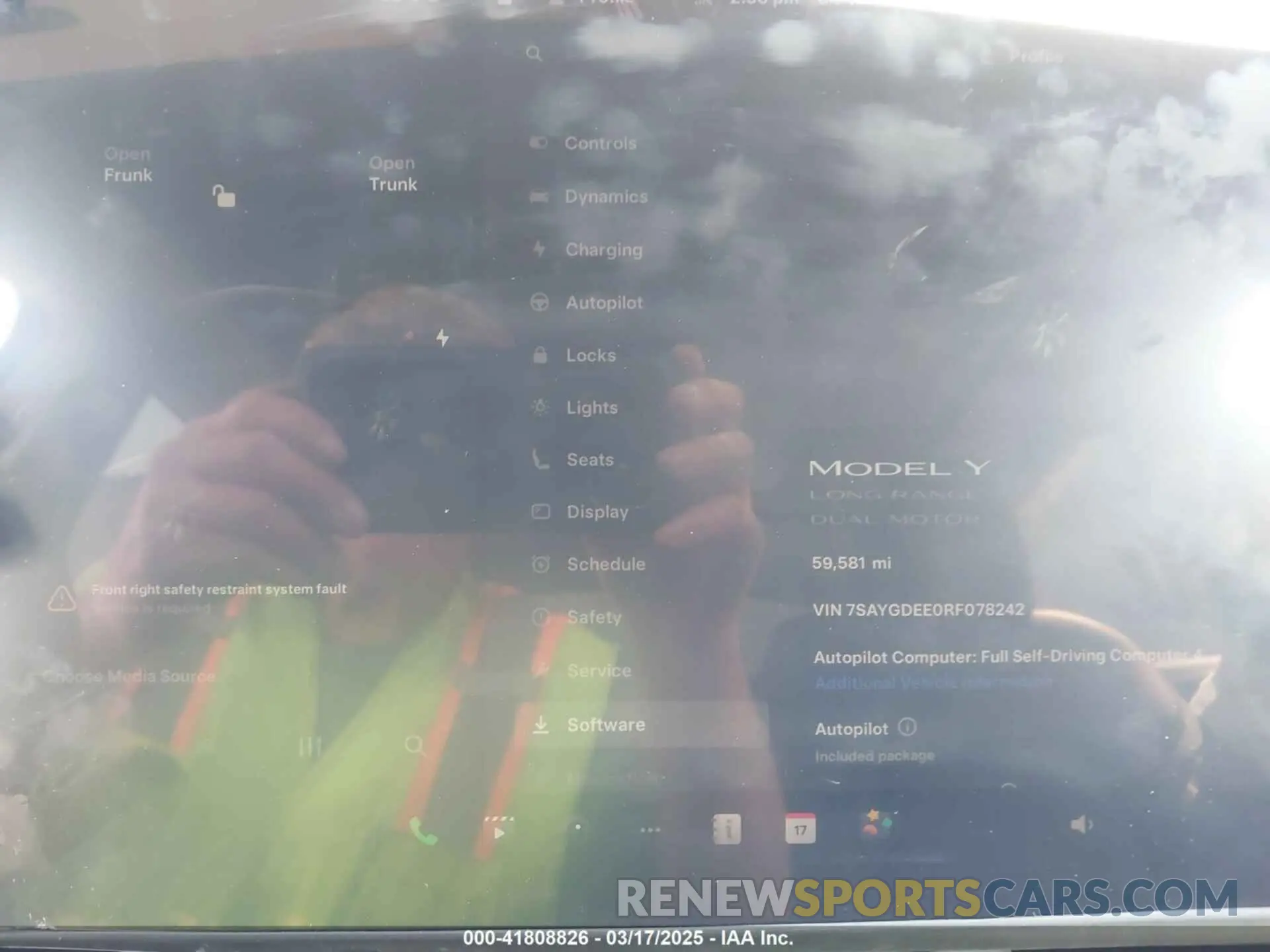 7 fotografías del automóvil dañado 7SAYGDEE0RF078242 TESLA MODEL Y 2024
