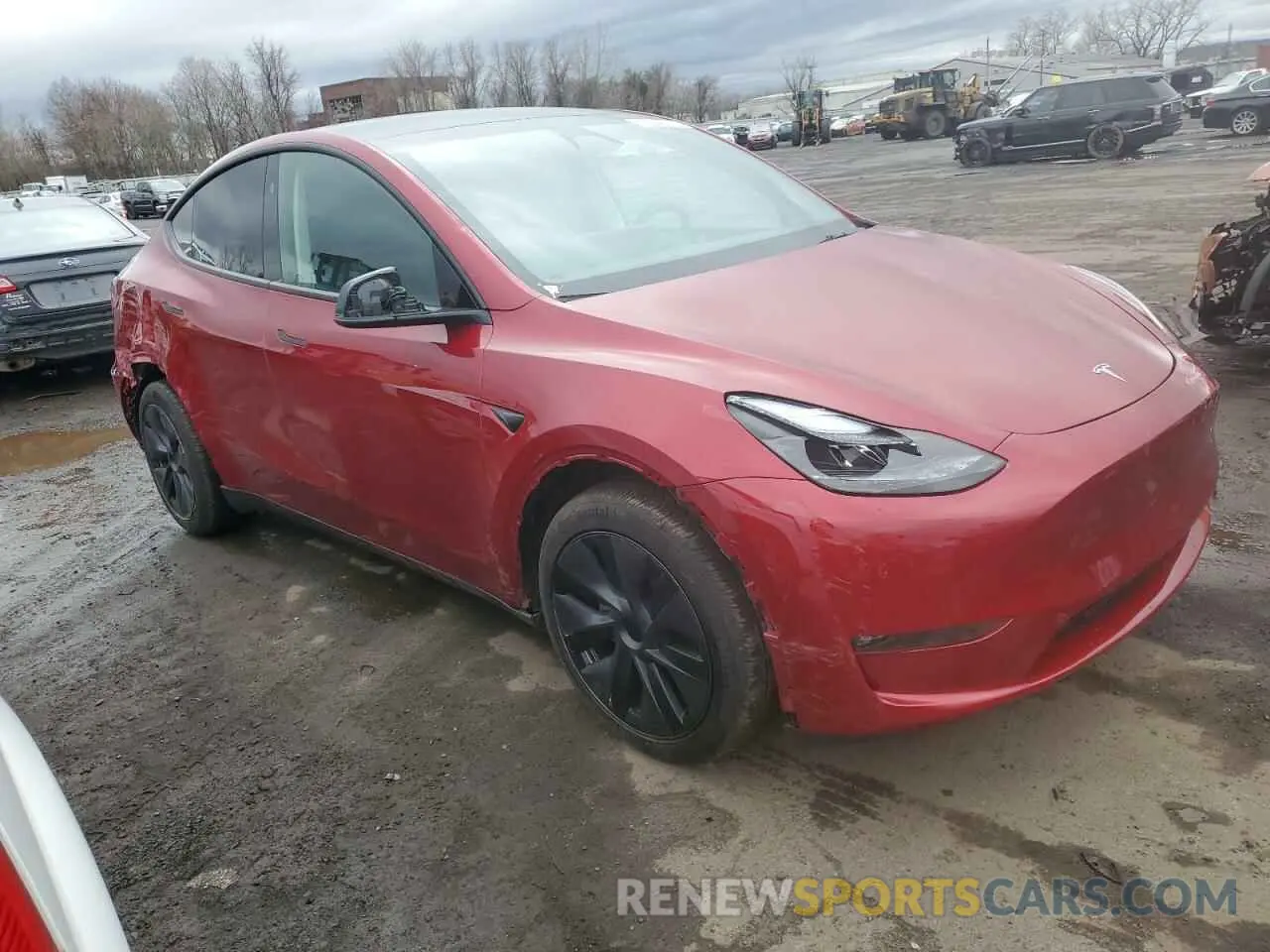 4 fotografías del automóvil dañado 7SAYGDEE0RF159774 TESLA MODEL Y 2024