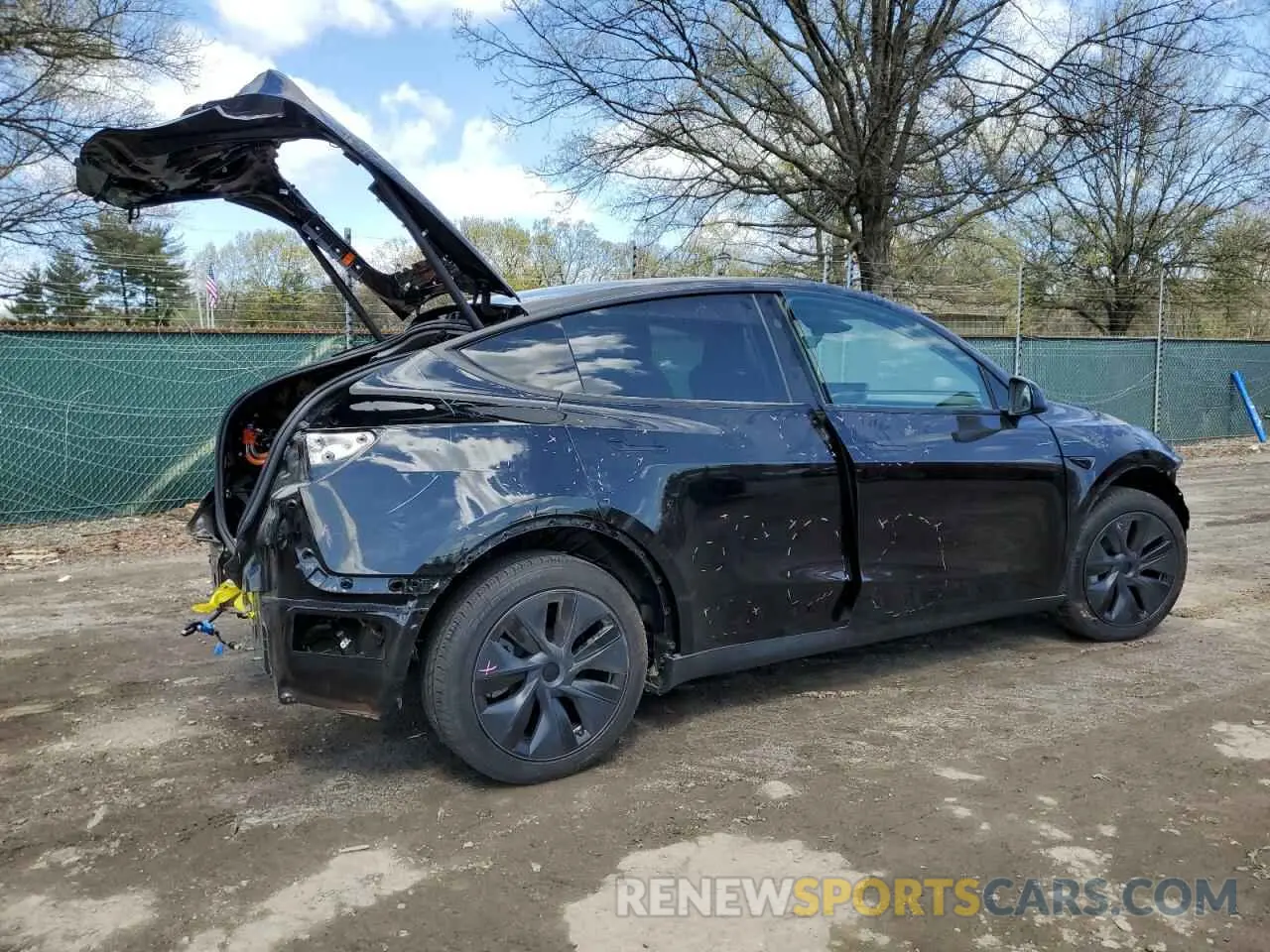 3 fotografías del automóvil dañado 7SAYGDEE0RF202381 TESLA MODEL Y 2024