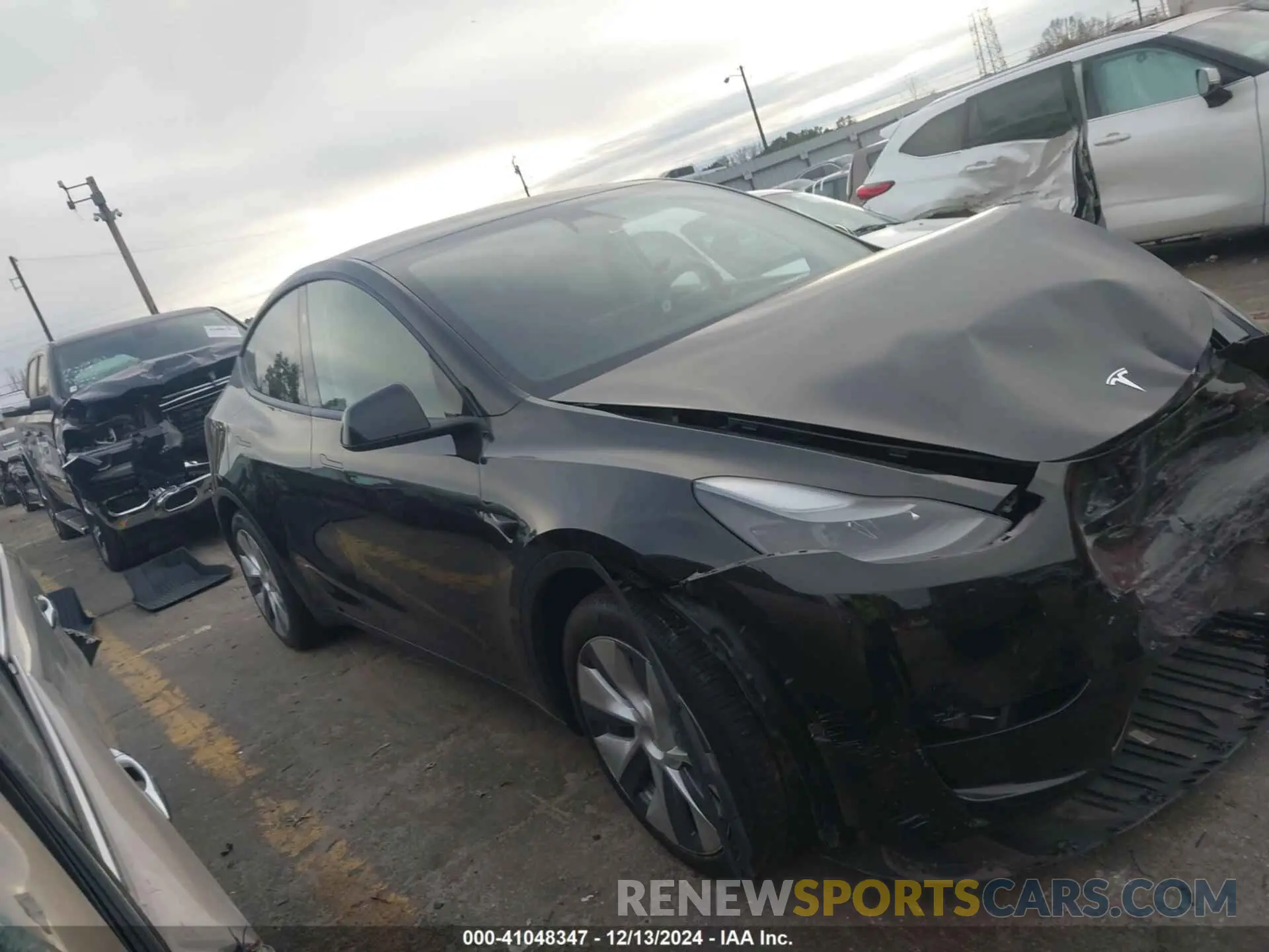 12 fotografías del automóvil dañado 7SAYGDEE1RA234673 TESLA MODEL Y 2024