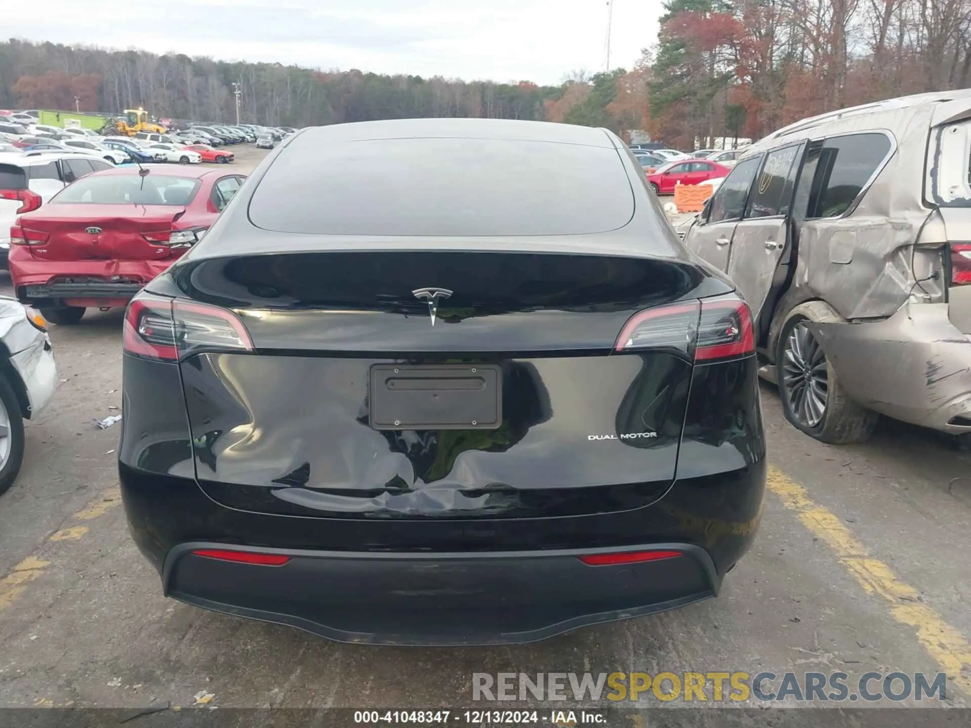 15 fotografías del automóvil dañado 7SAYGDEE1RA234673 TESLA MODEL Y 2024