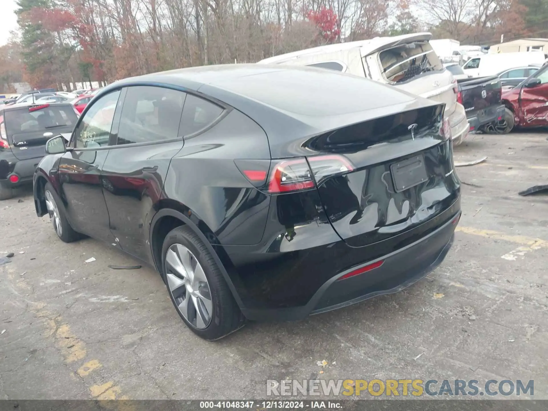 3 fotografías del automóvil dañado 7SAYGDEE1RA234673 TESLA MODEL Y 2024