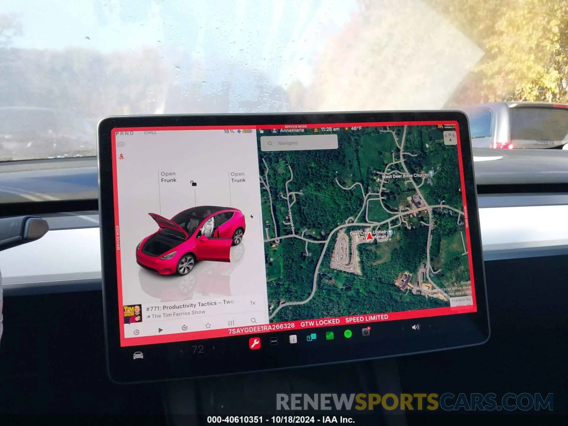 19 fotografías del automóvil dañado 7SAYGDEE1RA266328 TESLA MODEL Y 2024