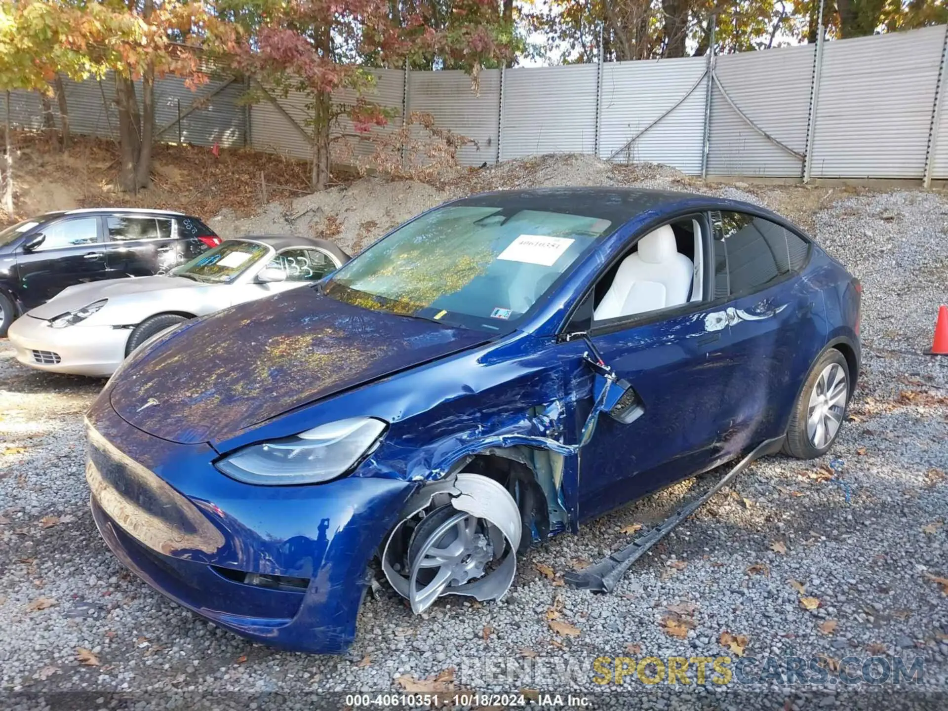 2 fotografías del automóvil dañado 7SAYGDEE1RA266328 TESLA MODEL Y 2024