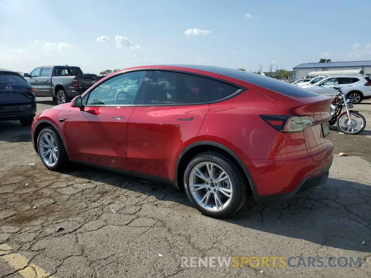 2 fotografías del automóvil dañado 7SAYGDEE1RA269472 TESLA MODEL Y 2024