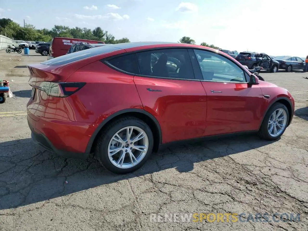3 fotografías del automóvil dañado 7SAYGDEE1RA269472 TESLA MODEL Y 2024