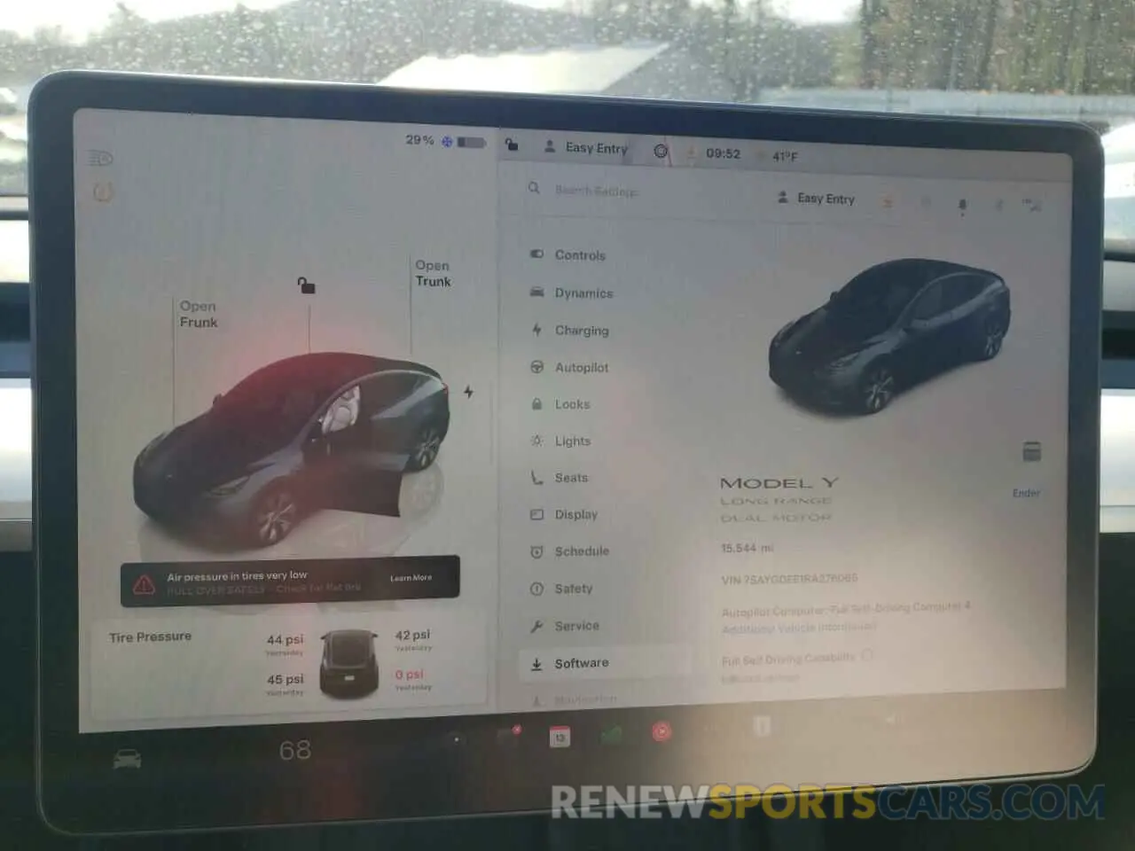9 fotografías del automóvil dañado 7SAYGDEE1RA276065 TESLA MODEL Y 2024