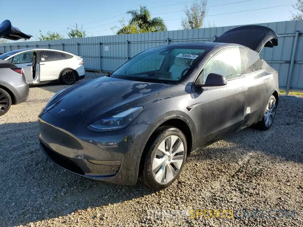 1 fotografías del automóvil dañado 7SAYGDEE1RA282917 TESLA MODEL Y 2024