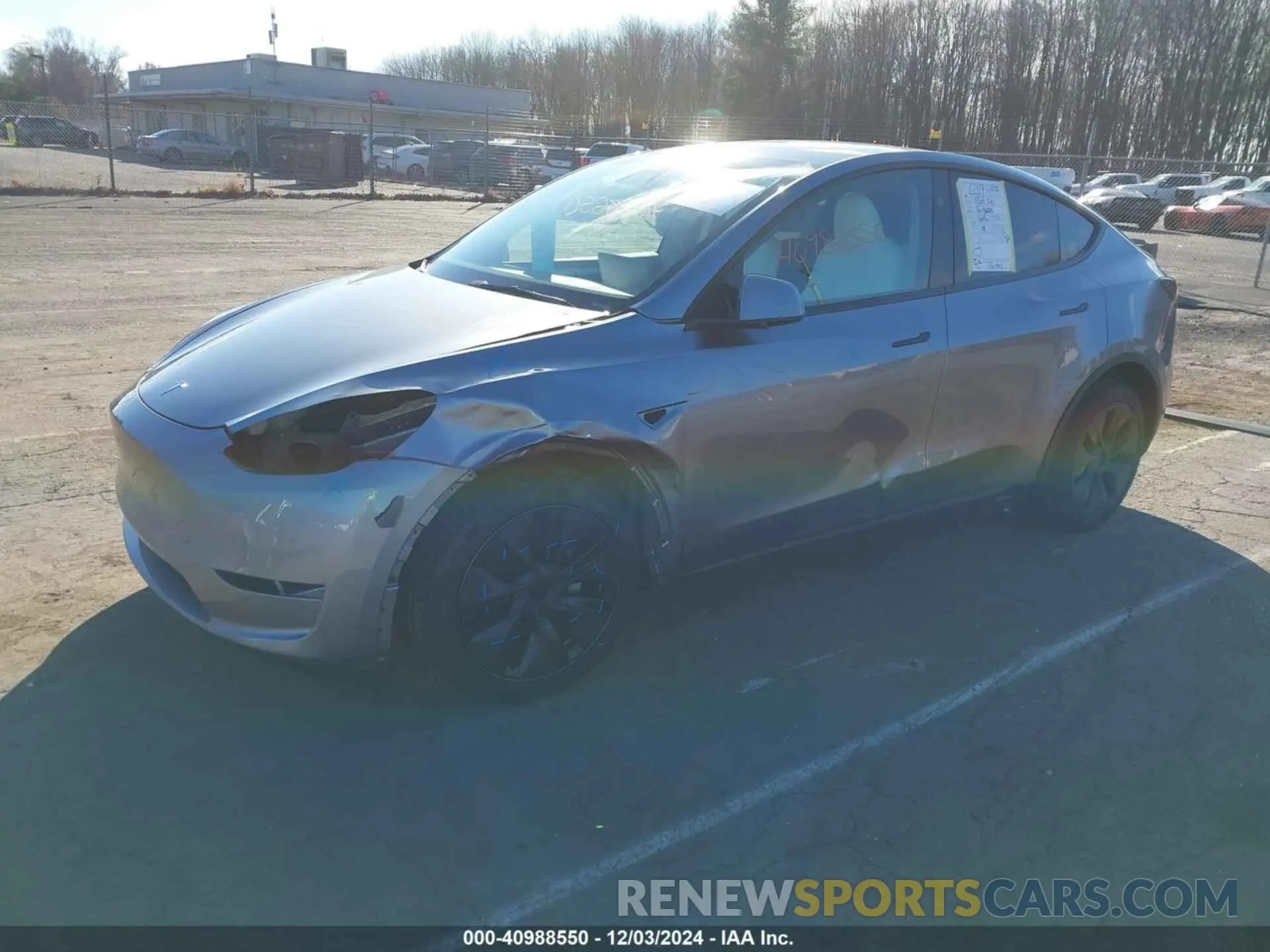 2 fotografías del automóvil dañado 7SAYGDEE1RA293948 TESLA MODEL Y 2024