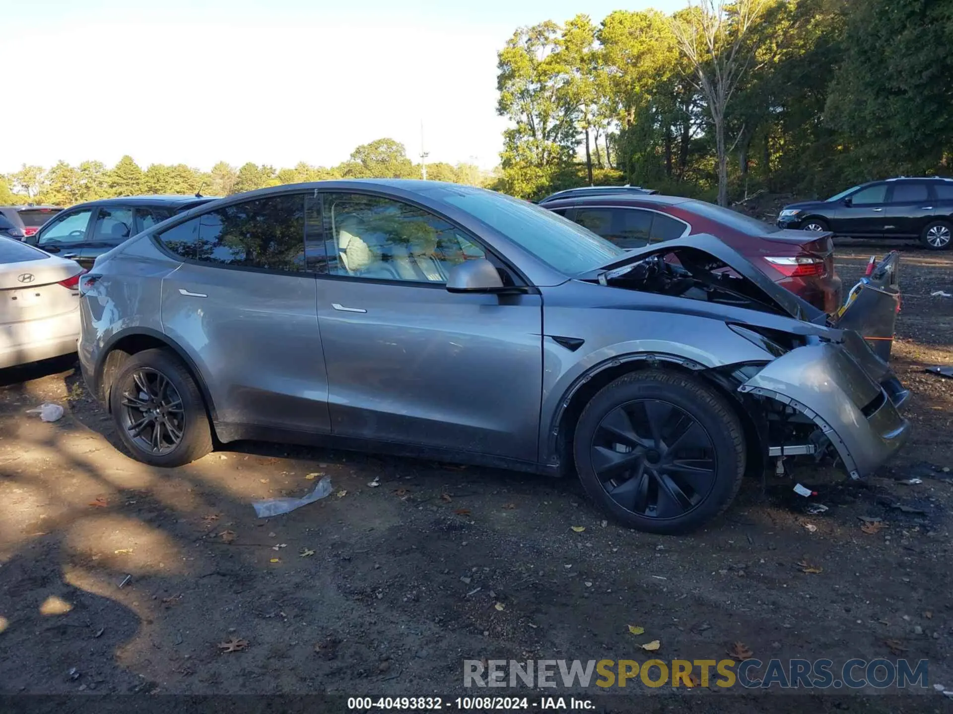 14 fotografías del automóvil dañado 7SAYGDEE1RA307833 TESLA MODEL Y 2024